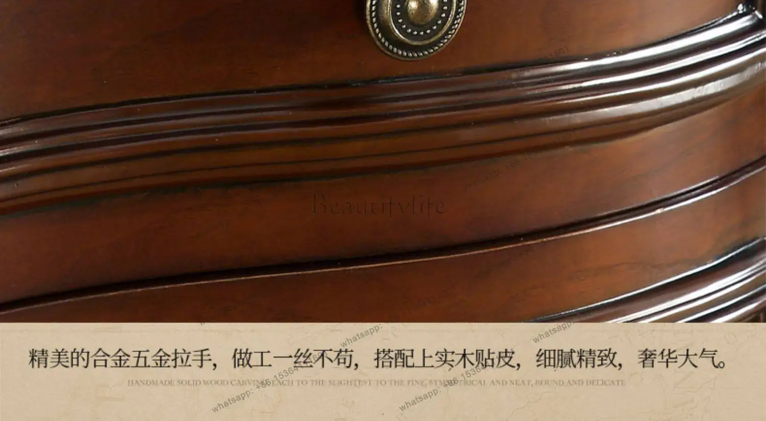 HJ American all-solid wood desk writing study furniture European high-end calligraphy table