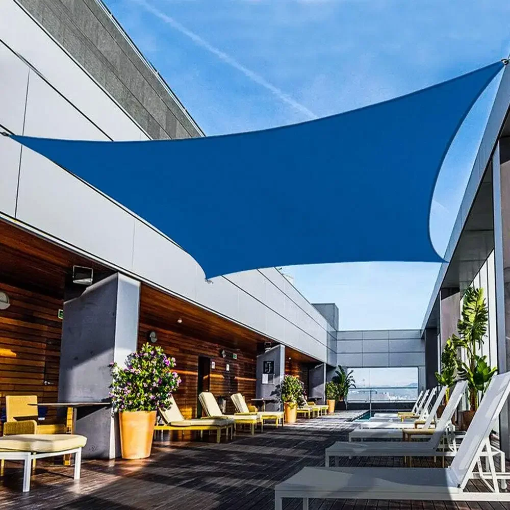 

10x10ft синие теневые сетки для парусов, уличная теневая сетка для паруса