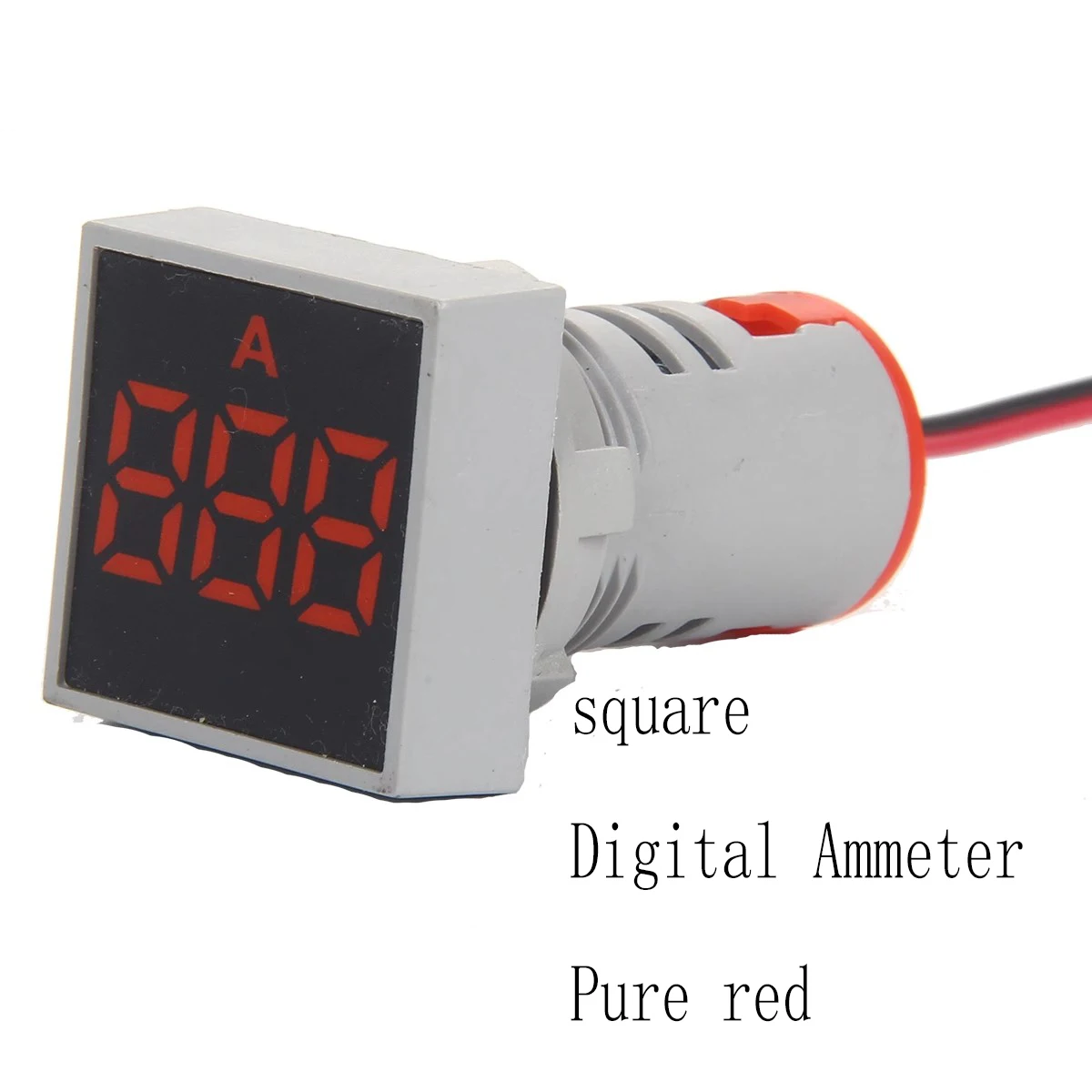 1Pcs AD101-22AM 22mm Square Ordinary Film Digital Display AC Ammeter Signal Lamp LED Highlight Aperture Indicator Lamp AD16-22AM