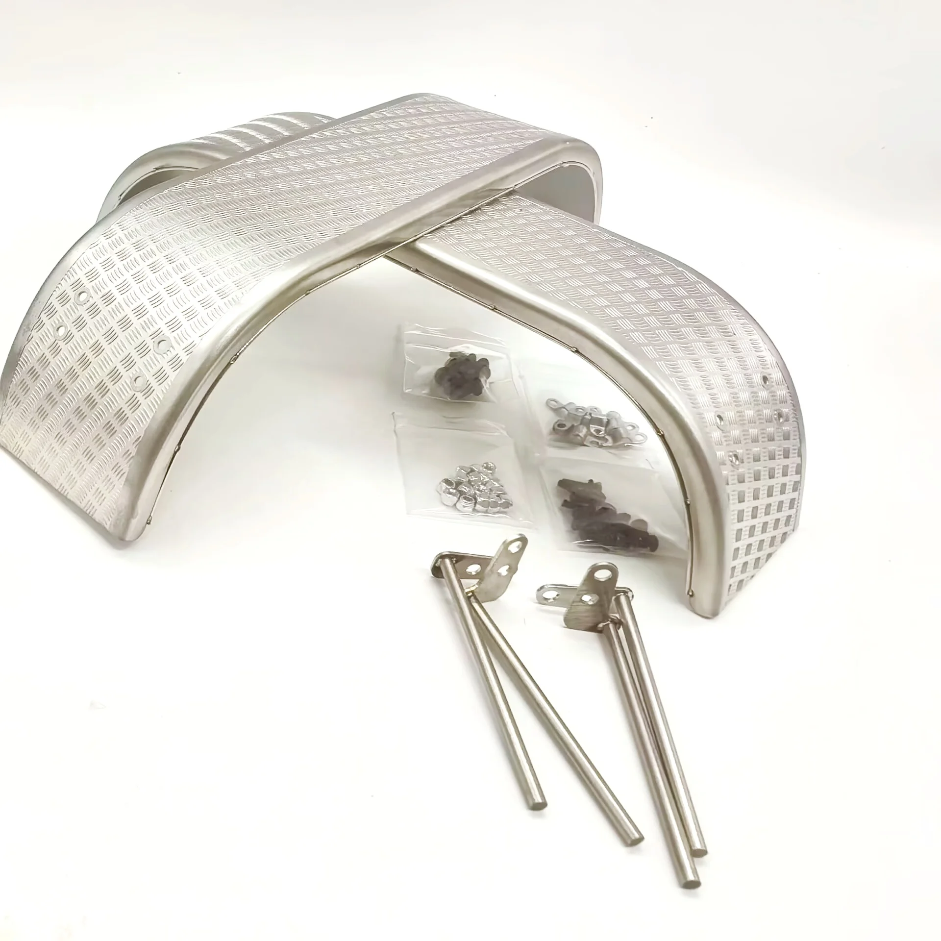 

RC 1/14 LESU Mudguard Metal Rear Fender Toy Car DIY Accessories for Tamiya Tractor