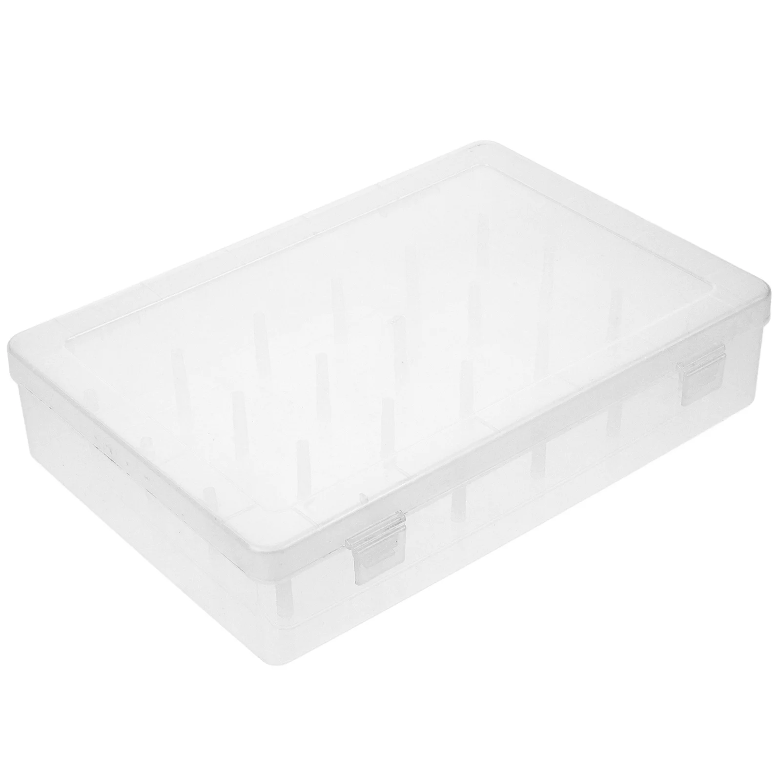 Clear Thread Organizer Box Sewing Storage Holder Multi Spool Slots Efficient Organization Tidy Home Must Have Thread Organiser