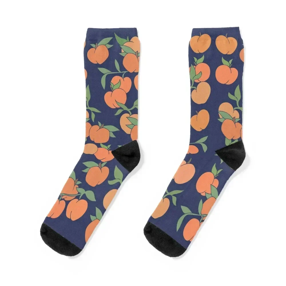 

Just Peachy Peaches Socks summer retro Stockings man Socks Male Women's