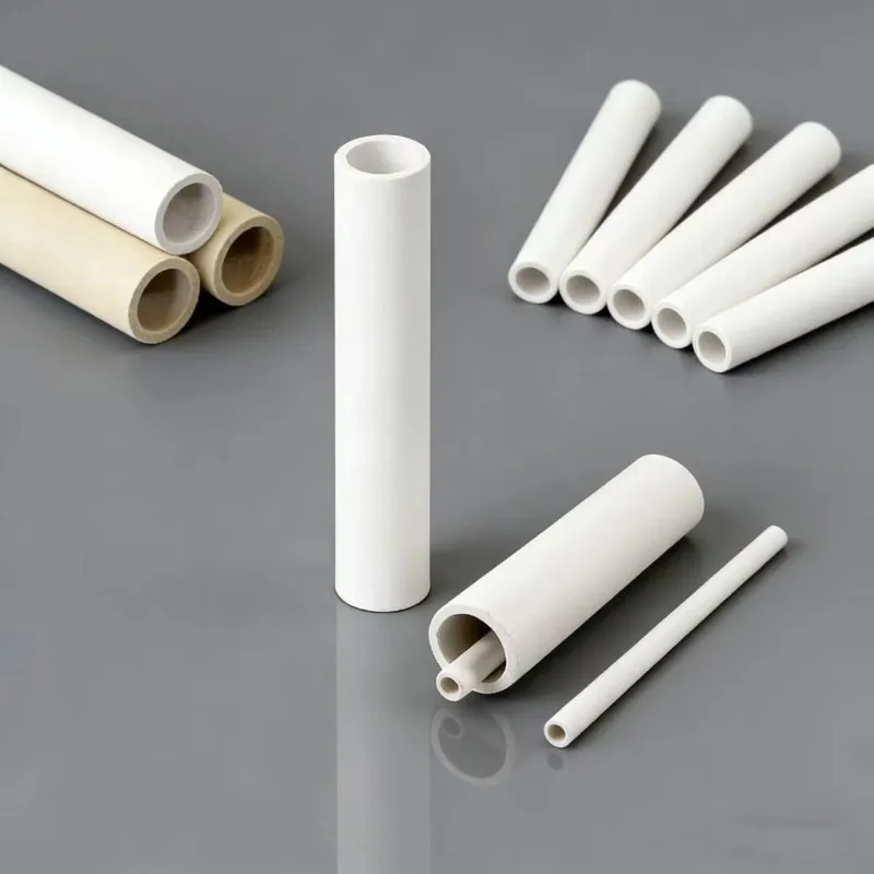 High Temperature Resistant Corrosion Wear Ceramic Tube Hollow Insulating Burning Pipe，8mm OD ，4mm ID，200mm Length e