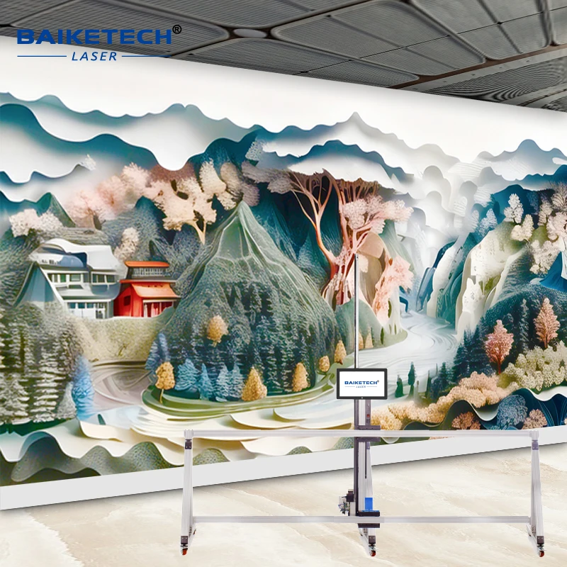 TH-UV256T Top Quality Vertical Inkjet Wall And Floor Two In One Printer Machine For Putty Powder Wall And Floor 2 In One