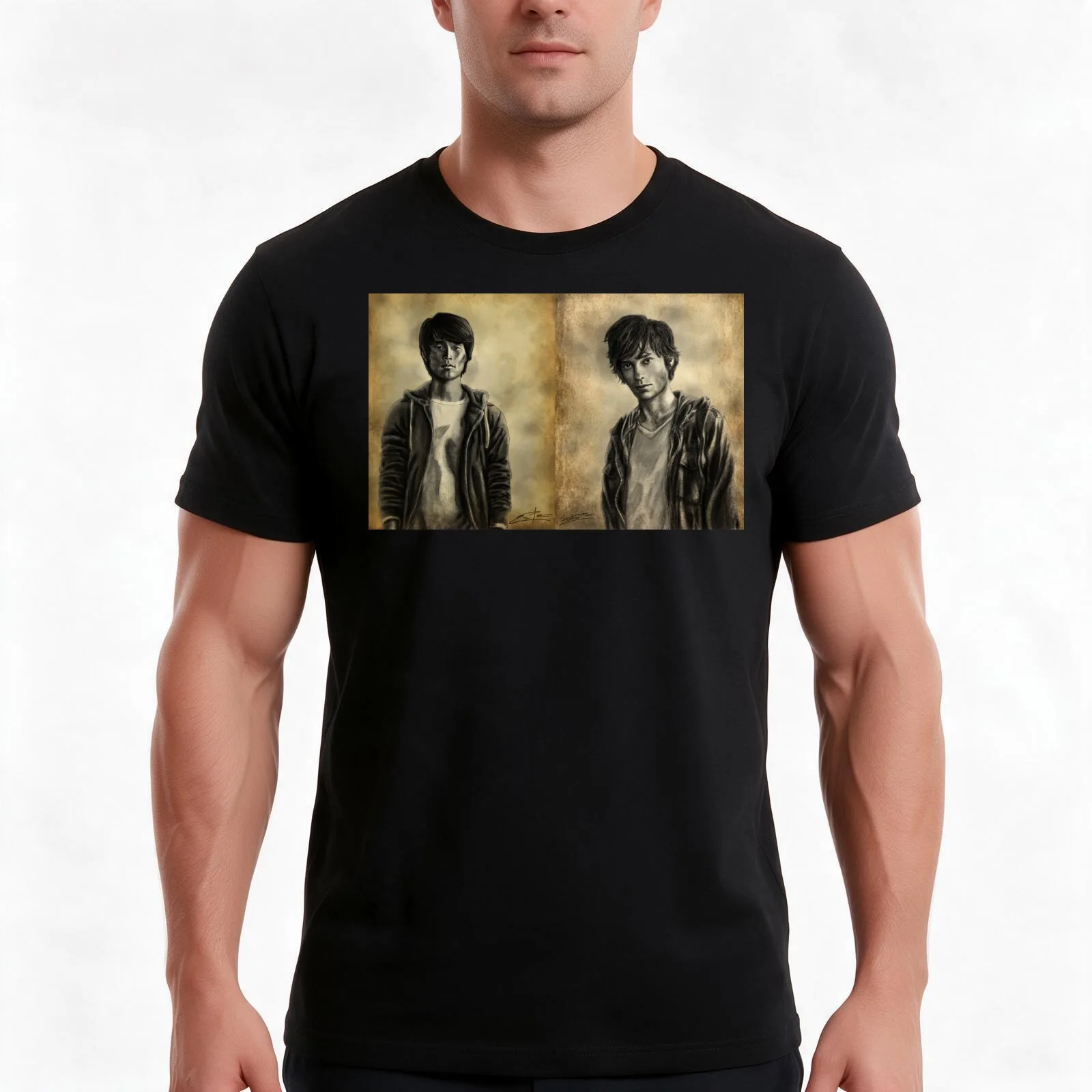 Monty and Jasper T-Shirt Summer Casual Cotton Tee Oversized Streetwear Tops Vintage Graphic Print Loose Fit Short Sleeve