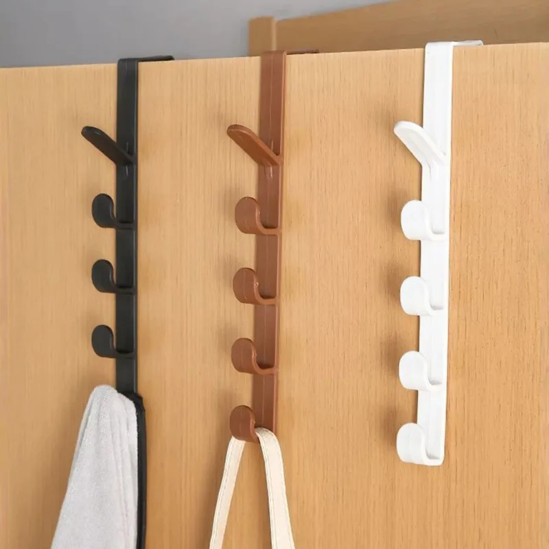 

1PC Dormitory Wardrobe Hanger Bags, Hats And Clothes Hanging On The Wall Behind The Door Without Drilling Storage Rack