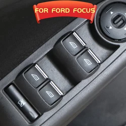 ABS Chrome Window Lifter Button Cover Trim for Ford Focus 2 3 MK2 MK3 2005 - 2018 Interior Windows Panel Sticker