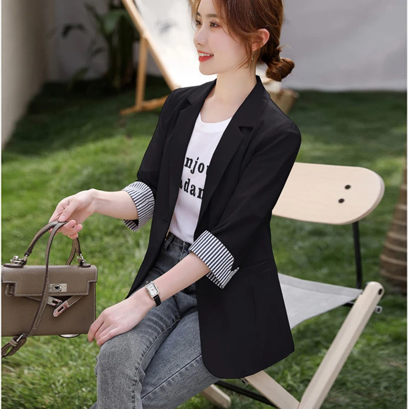 Long Blazers Woman Unisex Sblazer Purple Ruffles Unique Split-Side Gentle Custom Washed Pastoral Single-Row Buttoned-Up Dark