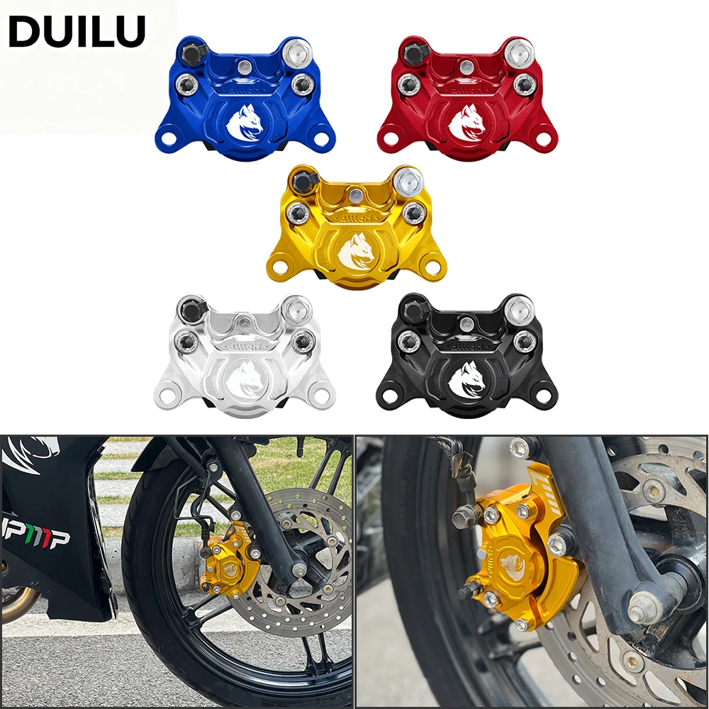 

DUILU 84mm Pitching Mounting Motorcycle Caliper Brake Disc Front Rear 2 Piston RPM For Scooter Rsz Jog Dirt Pit Bike GROM