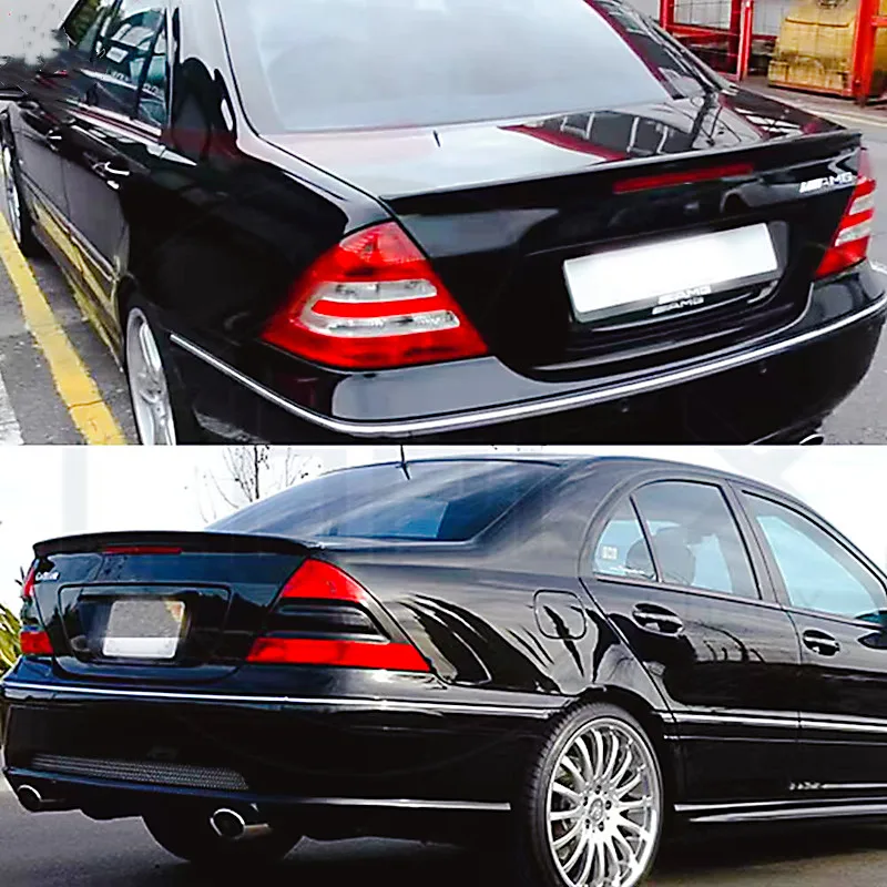 لبنز C-Class W203 C180 C200 C260 C320 2001-2006 غطاء صندوق السيارة الخلفي/الزجاج الأمامي الخلفي سبويلر أجنحة ضبط الملحقات #3