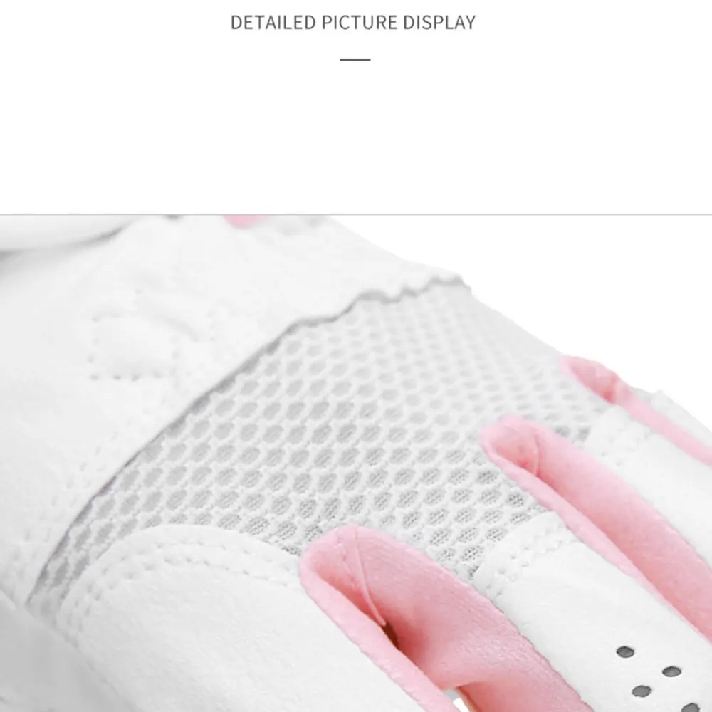 PGM Damen Fingerlose Golfhandschuhe Ein Paar Offenes Fingerdesign Golfhandschuhe für Damen Atmungsaktiv Schweißabsorbierend – Detail 7