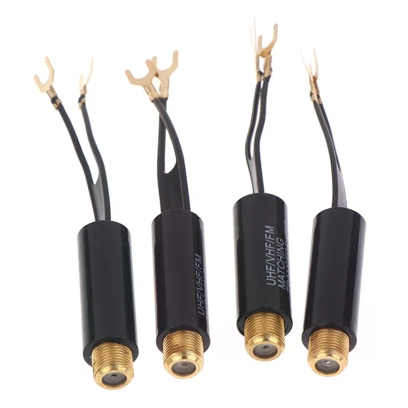 2/5/10Pcs Transforme 75  To 300  Adapter UHF VHF FM Antenna Transformer Converter F Female For TV Radio RF Coaxial Antenna