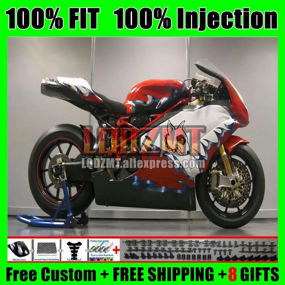 Injection Body For DUCATI 749 999 New red hot S R 749S 999S 05 Bodywork 125No.77 749-999 05 06 749R 999R 2005 2006 OEM Fairing