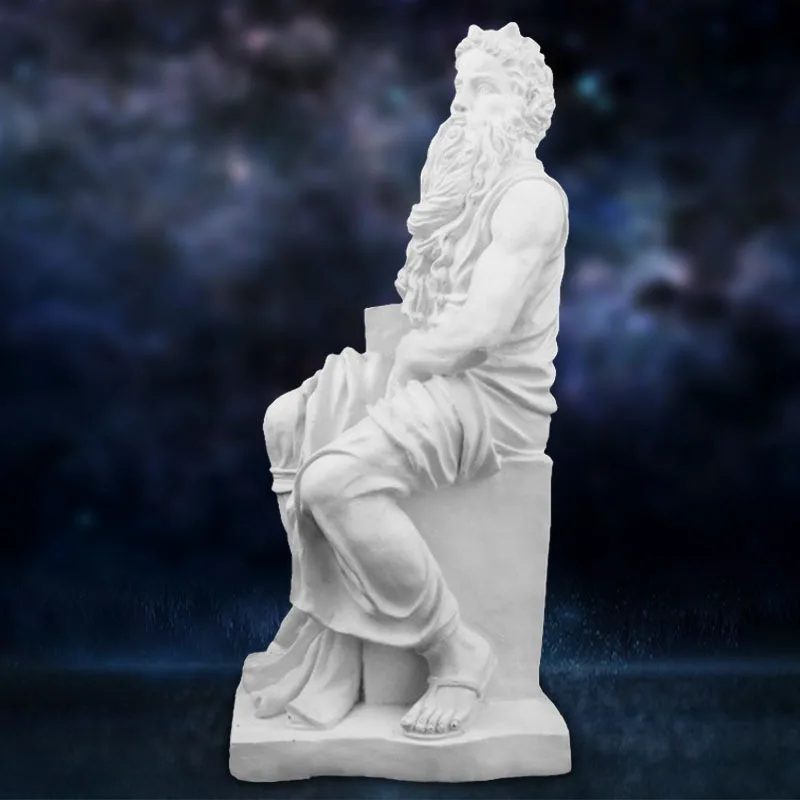 

1.8 meters Moses plaster statue large sketch art sketching teaching aids, Moses full body statue sculpture ornament