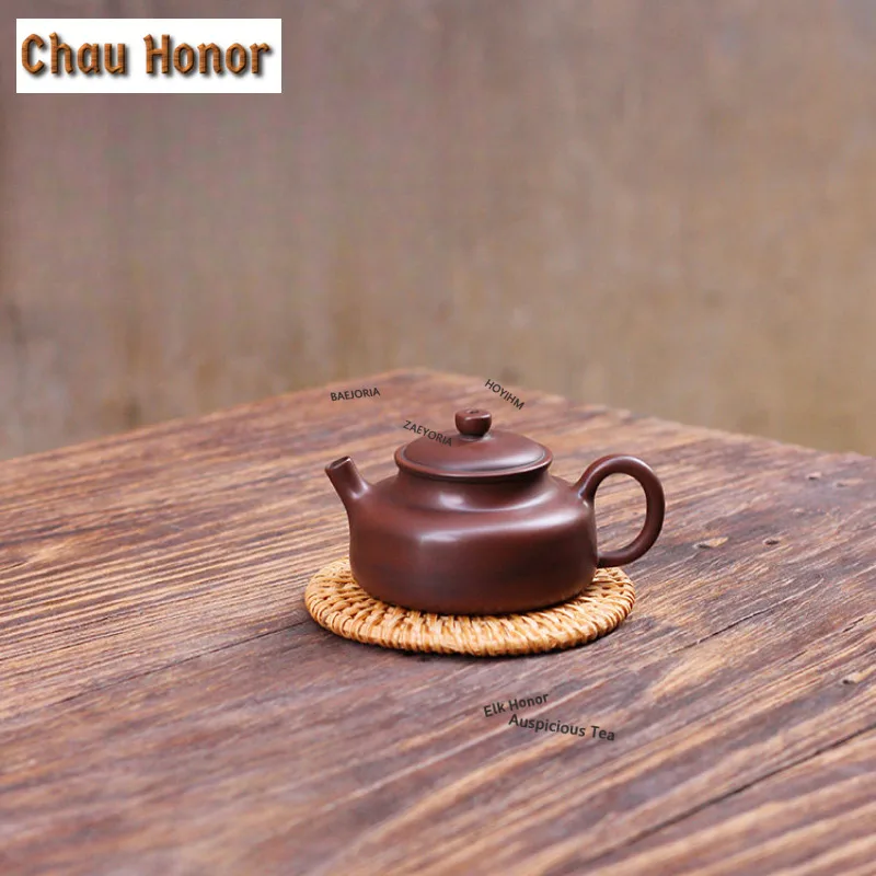 80ml Authentic Qinzhou Nixing Pottery Teapots Handmade Small Capacity Pot Raw Ore Mud Tea Maker Kettle Chinese Tea Set Teaware