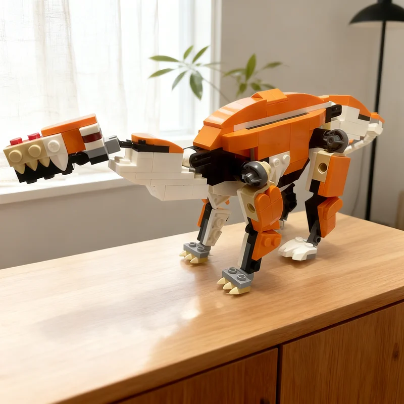 

228pcs MOC Titanosuchus Ferox 1 6 Creator 3 Model Building Blocks Creative Gift DIY Display Decor Adult Premium Kids Desk Home