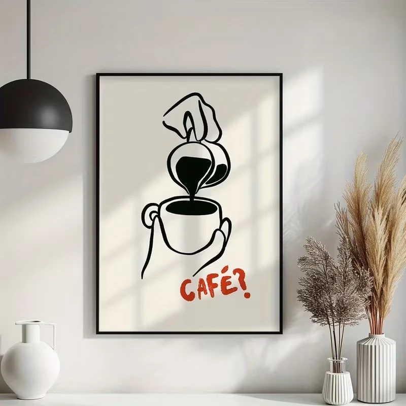 Modern  Coffee Workshop Café Spirit  Wall Art Print Canvas Painting Poster Picture For Bedroom,Living Room Home Decor