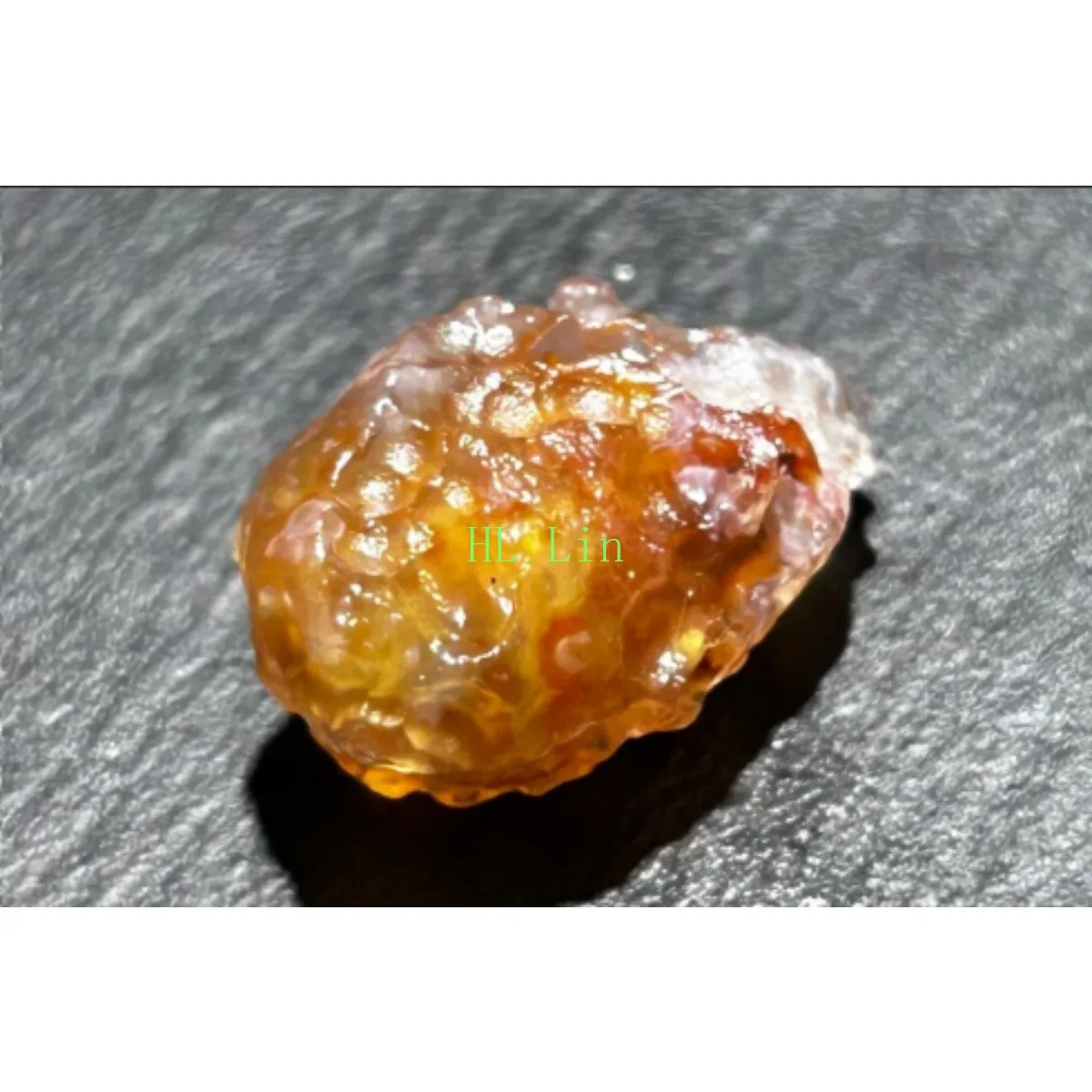 Craft Stone Candy Agate in Glass Vial, 10-15mm Natural Unpolished, Rainbow Color, Crystal Display Collection.Candy Agate