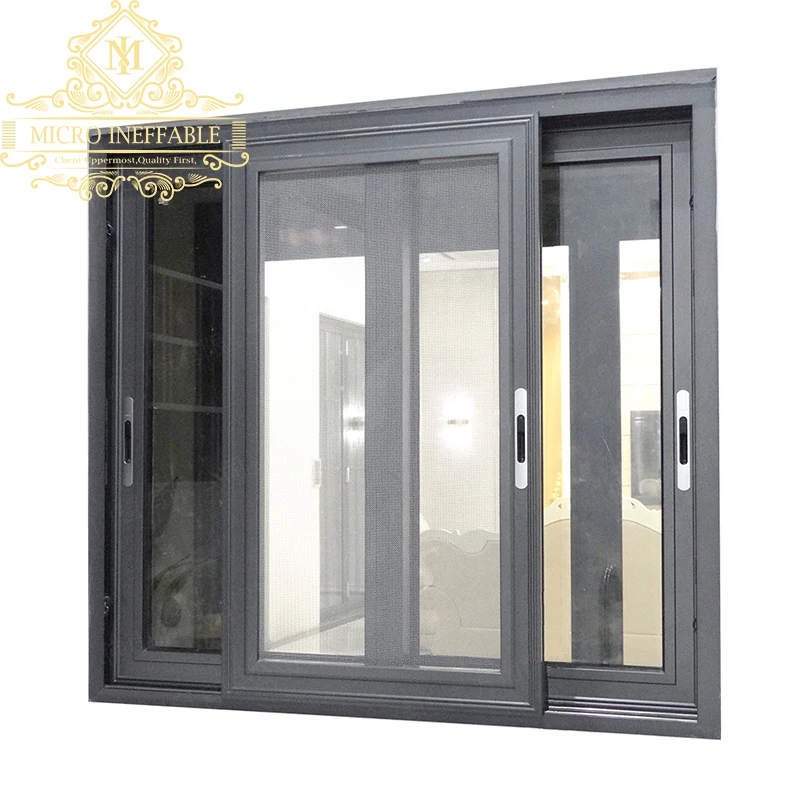 

Factory Price New Design Double Tempered Tinted Glass Aluminum Or PVC Sliding Windows For Philippine Market