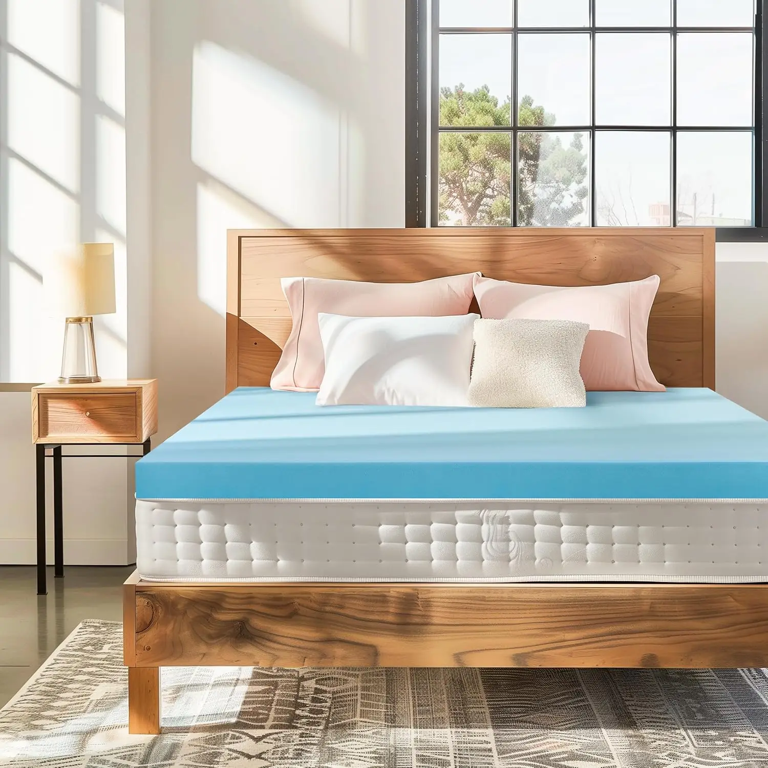 

Mattr Topper, Memory Foam Mattr Topper, Gel-Infused Memory Foam Topper For Side Stomach Sleepers, Breathable Bed Toppers (4 H,