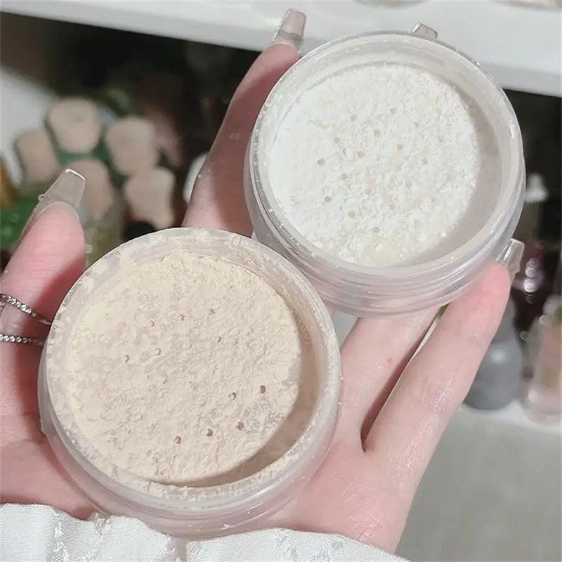 Powder Cake Ivory White Cace Powder Facial Makeup Finishing Powder Natural White Beauty Products Silk Soft Double Color