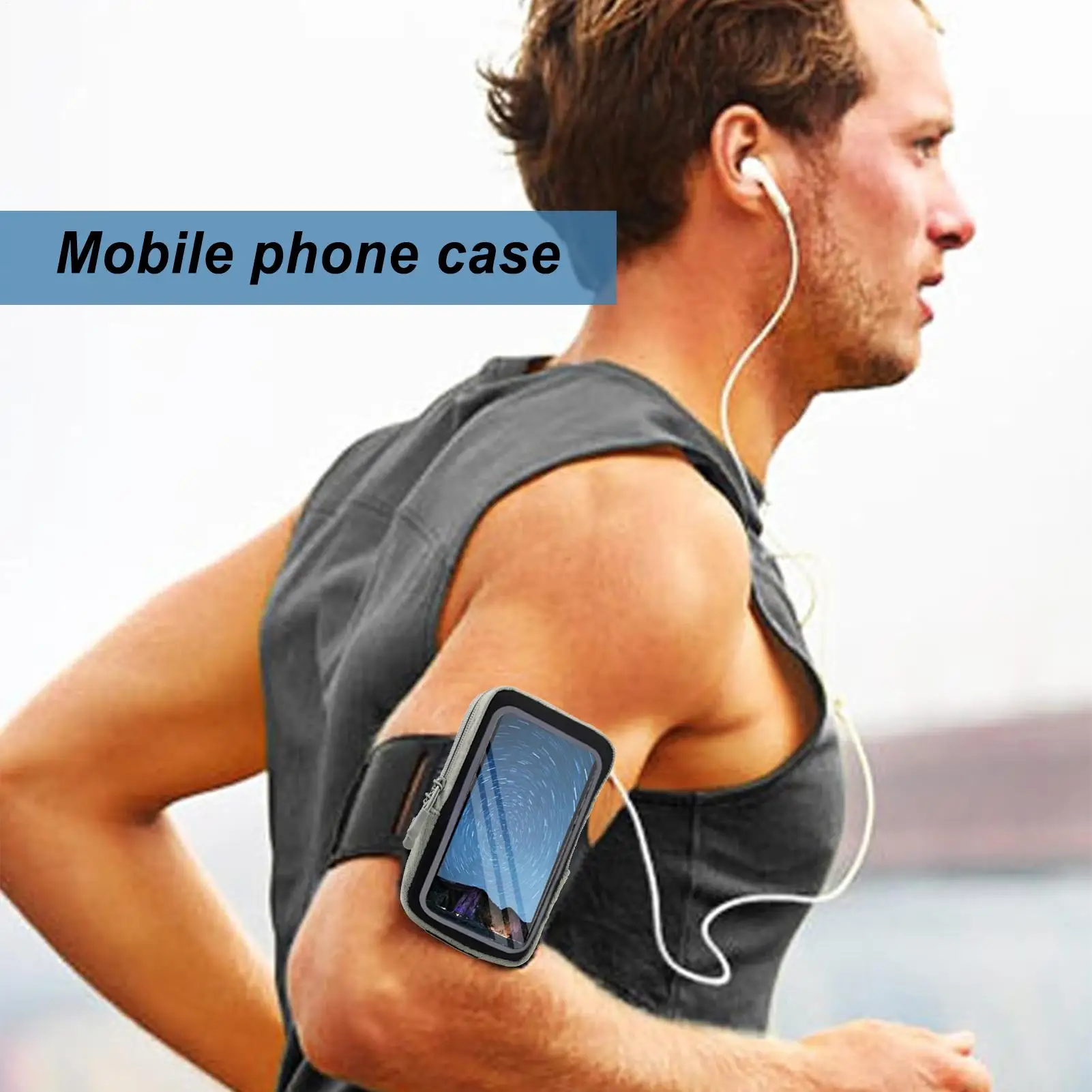 

USB Heating Thermal Phone Pouch Anti-freeze Warm Winter Ice And Snow Cycling Armband Sports Running Armband Phone Holder