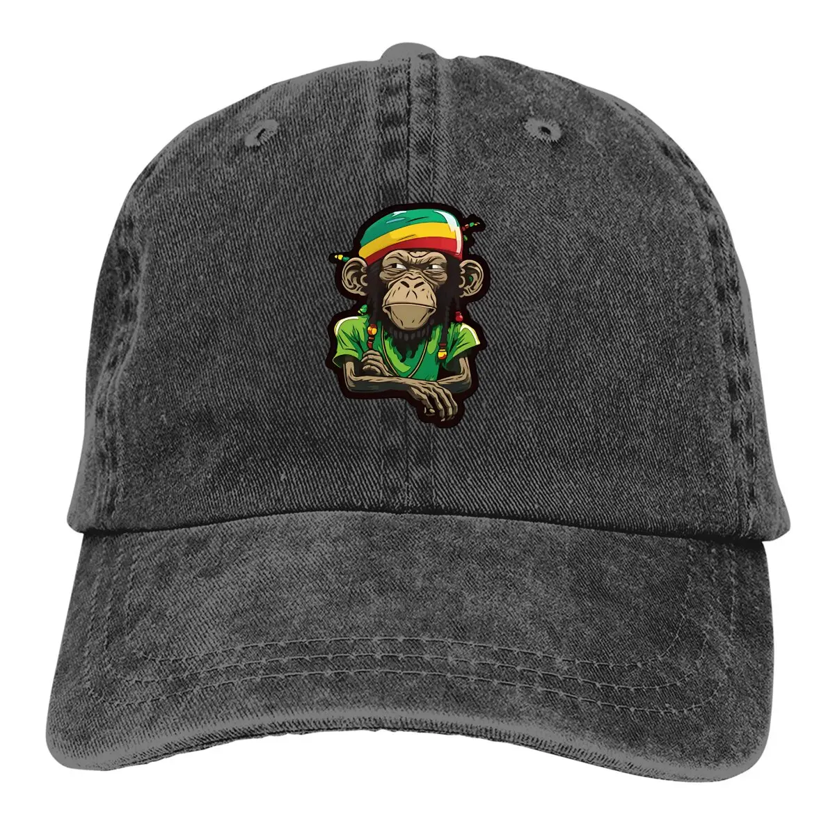 Rasta Chimp Rastafarian Chimpanzee Baseball Caps Peaked Cap Rasta Design Sun Shade Hats for Men Women