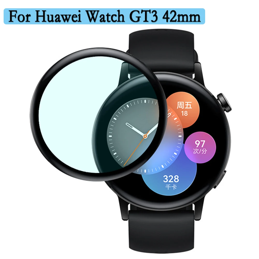 Huawei Watch GT3 용 시계 필름, 3D 복합 보호 필름, 부드러운 투명 보호 스크린 보호대, 유리 아님, 42mm, 1 개, 3 개, 5 개