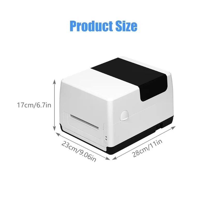 High performance 4 inch waybill thermal transfer printer 25.4-110 mm color ribbon width 4x6 shipping label sticker