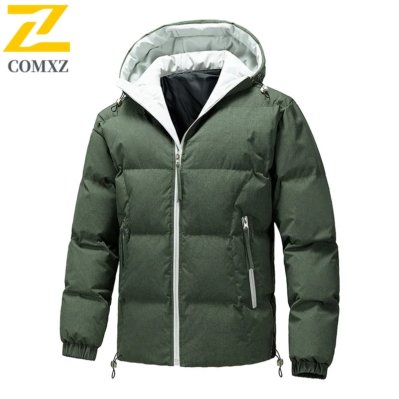 

COMXZ Top Luxury Men Padding Coat Fashion Splicing Outdoor Riding Windproof Coat Casual Street Style Windproof Autumn Garment