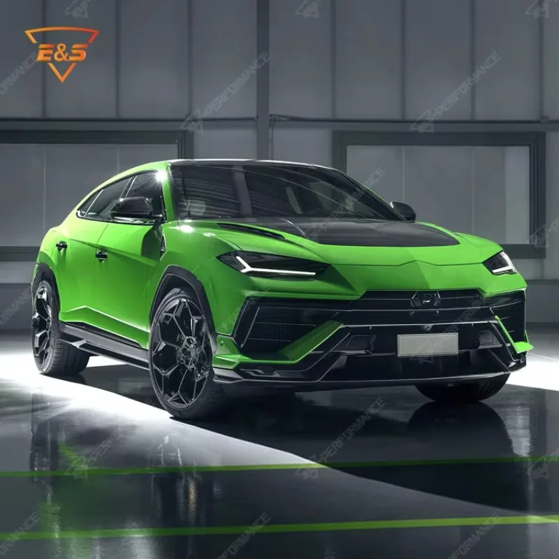 

Dry Carbon Fiber Body Kit for Urus P Style Hood Cover Spoiler Bumper Side Skirt-Compatible Both Old New Urus Models