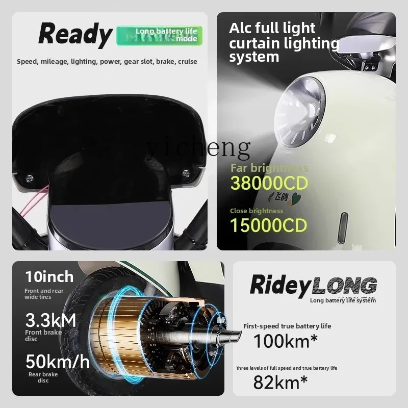 TQH modern pedal battery car adult girl small two-wheel high-power long-range turtle electric car