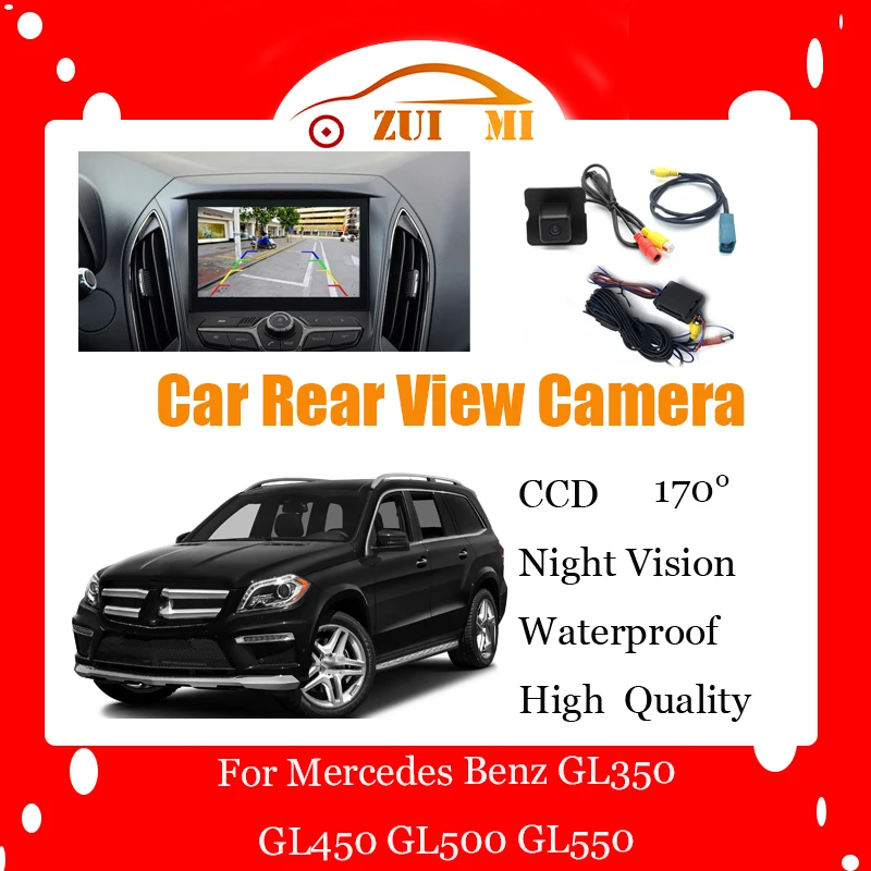 

Car Reverse Rear View Camera For Mercedes Benz GL350 GL450 GL500 GL550 Waterproof CCD Full HD Night Vision Backup Parking Camera