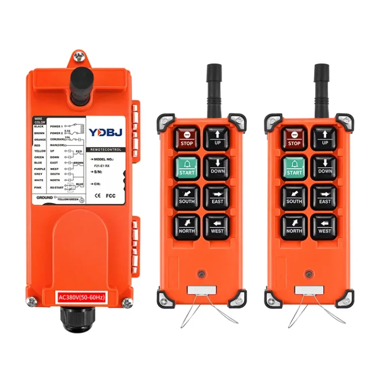 F21-E1B High quality VHF/UHF 12-24/36/220/380V Wireless Industrial Remote Control for Electric Hoist Crane Lift