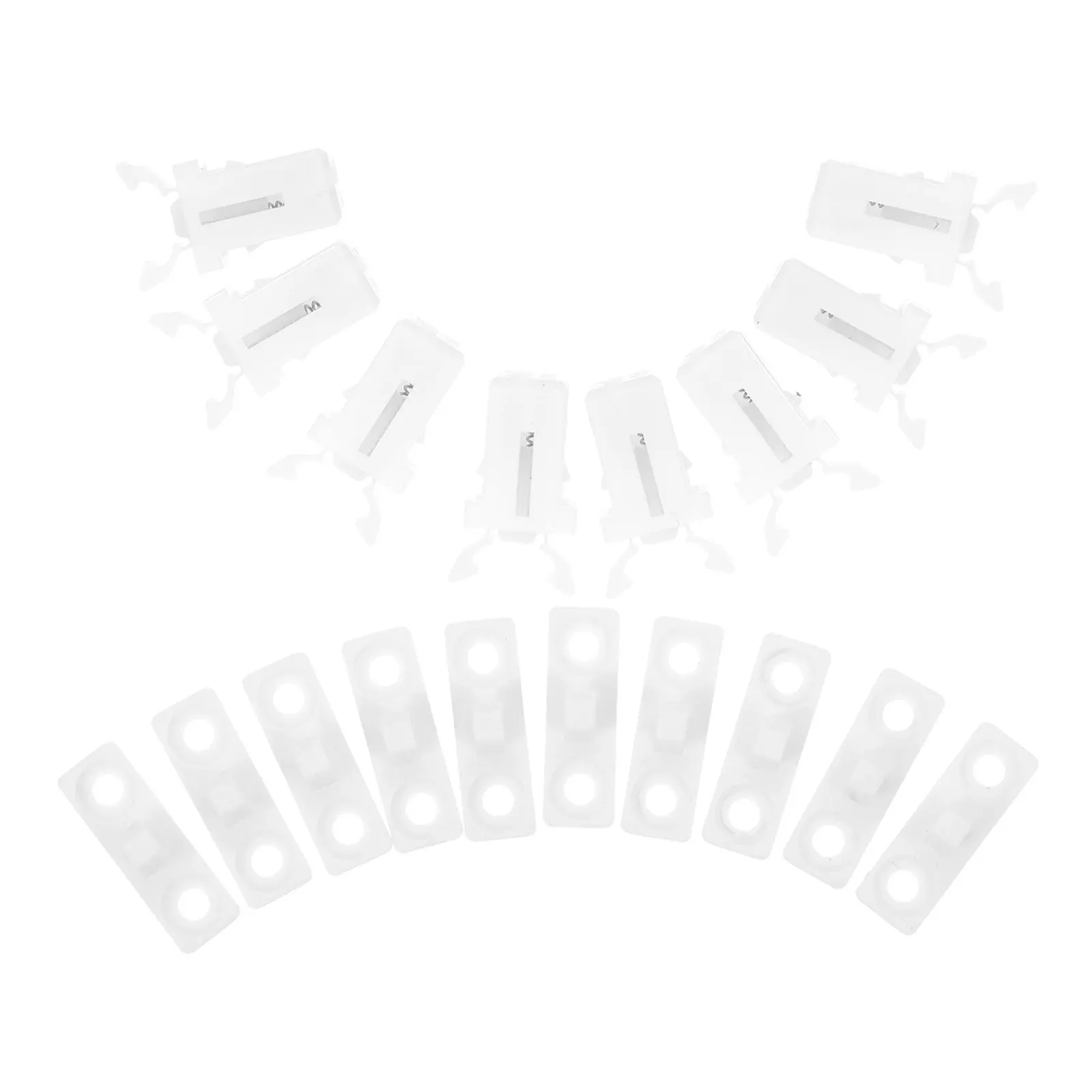 10Sets Trash Can Lid Locks Replacement Buckles ABS Iron Press Latch for Touch-Top Garbage Bin Home Office Public