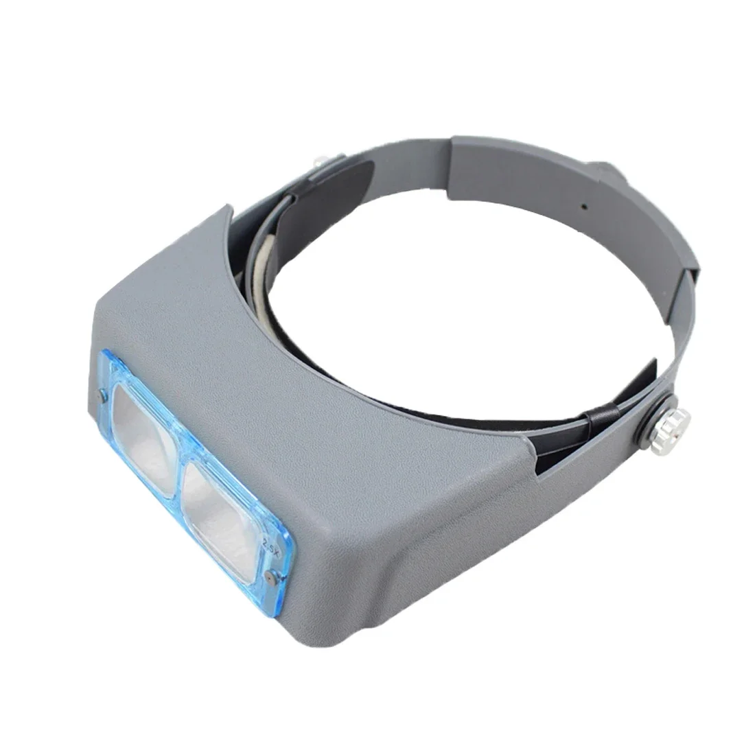 Imagem -02 - Cabeça Vestindo Lupa Lupa Óculos de Ampliação Lente Dupla Cabeça-montado Headband Leitura Magnifier