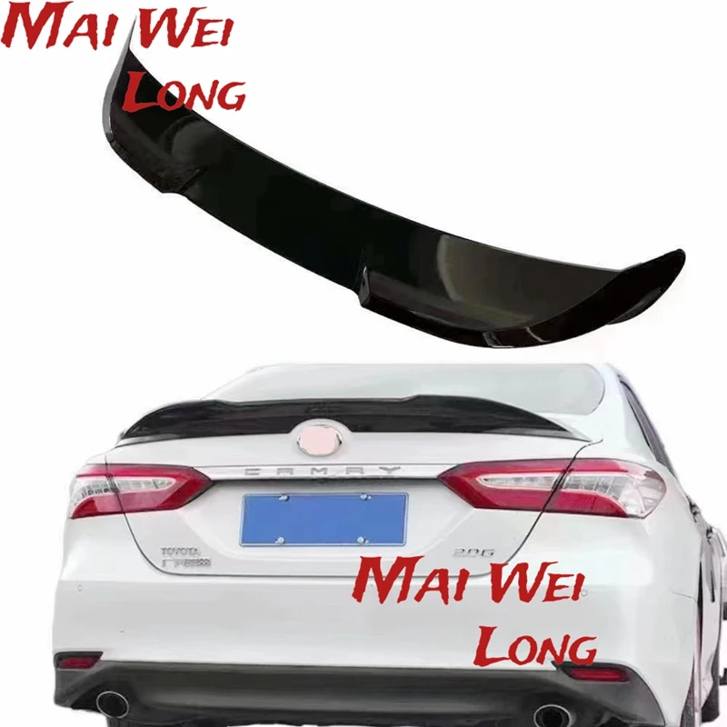 

Car-styling ABS Tail Rear Trunk Spoiler Wing Decoration Cove Auto Protection Accessories For Toyota Camry 2017 2018