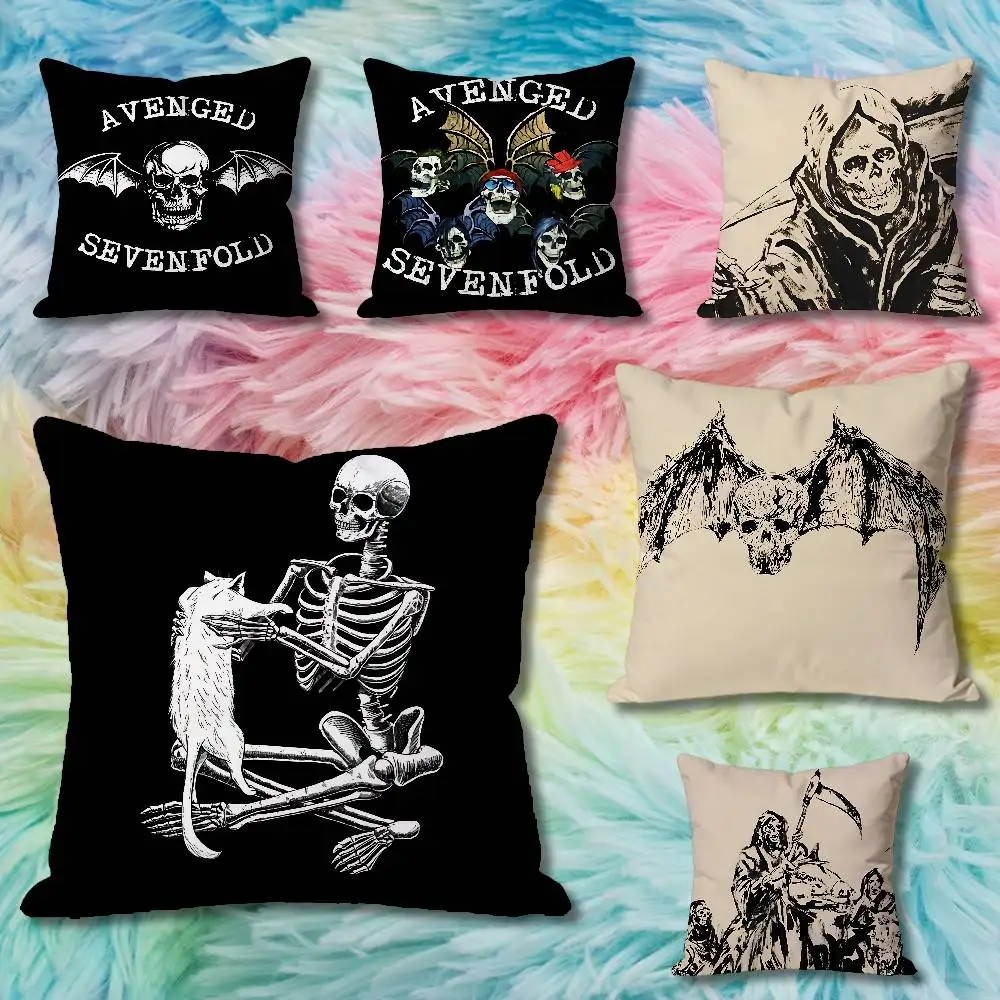 

A-Avenged S-Sevenfold Various Sizes Square Pillow Case For Car Home Bedchamber Decor Custom Valentine gift