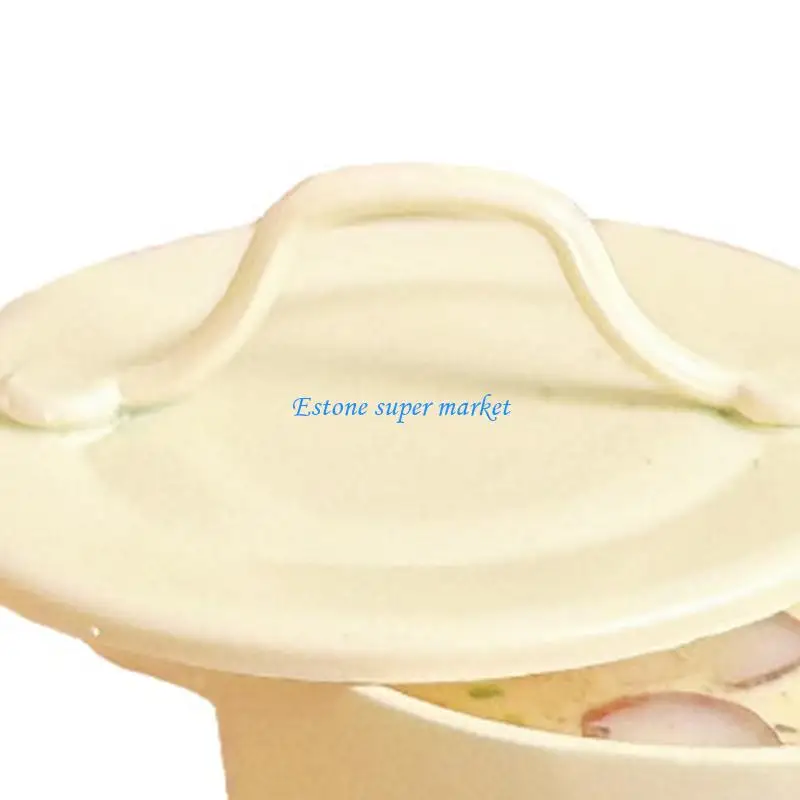 

090B Кукольный дом, украшение кухонной сцены, грибной крем-суп, реалистичные миниатюры