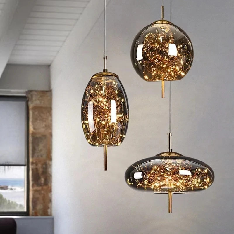 modern luxury glass led pendant light candeeiro de mesa restaurante e cafe decoracao lustre de cozinha arte 01