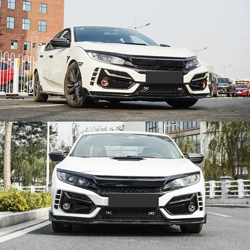 For Honda Civic 10th 2016-2021 Hatchback Type R Bodykit Fk7 Fk8 Fk4 Car Front Rear Bumper Light LED Lamp Car Accessories