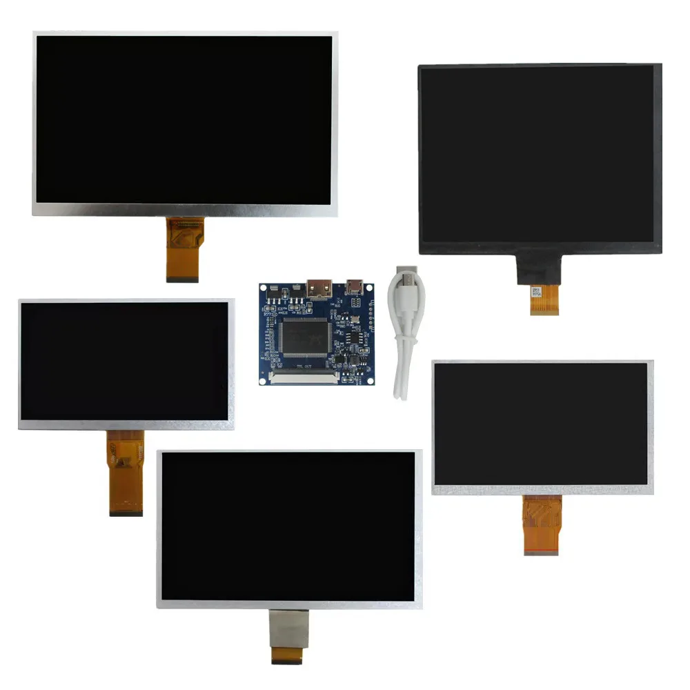 

6,5/7/8/9/10,1-дюймовый ЖК-дисплей, плата управления драйвером, мини-HDMI-совместимый для ноутбука Raspberry Pi Banana Pi