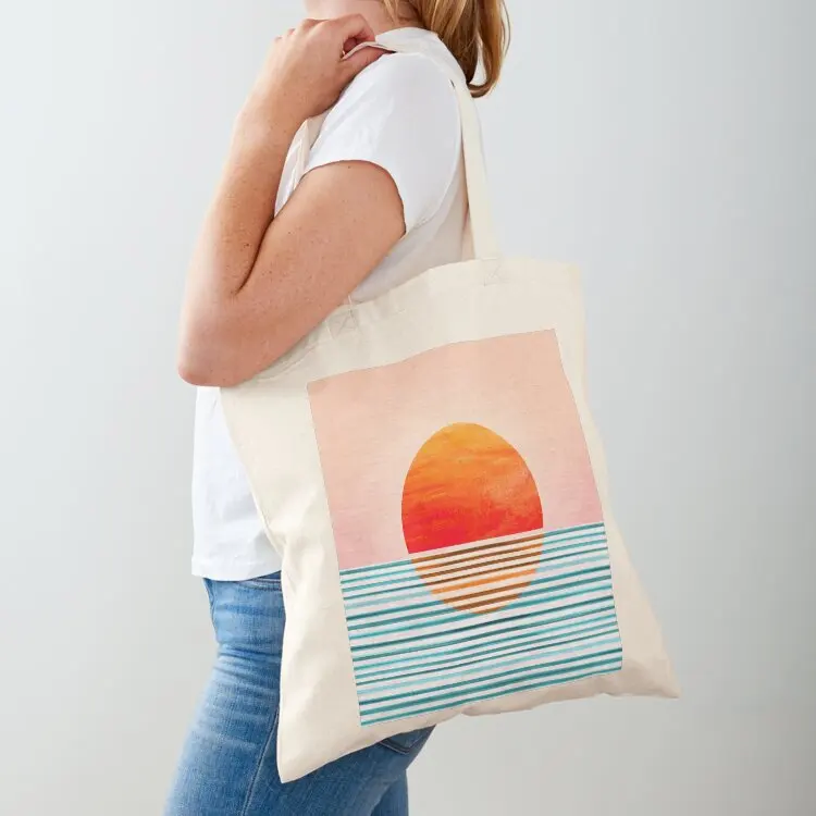 

Minimalist Sunset III Tote Bag canvas tote handbag Handbags Canvas shoulder bag