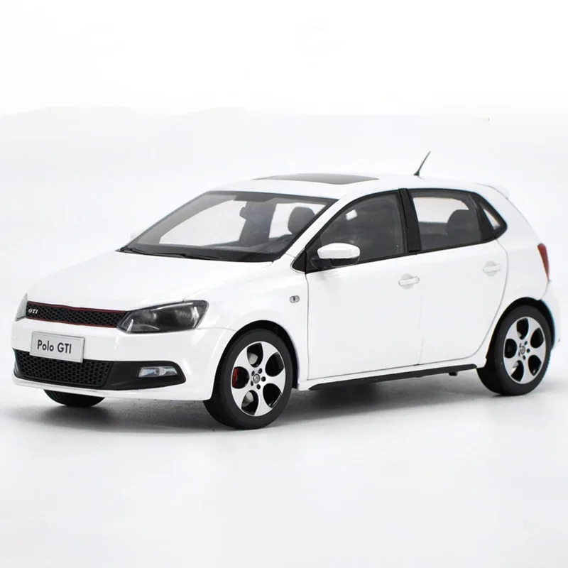 Original Diecast Alloy 1:18 Scale POLO GTI 2013 Car Model White For Adult Classic Collection Gift Display Souvenir Ornament