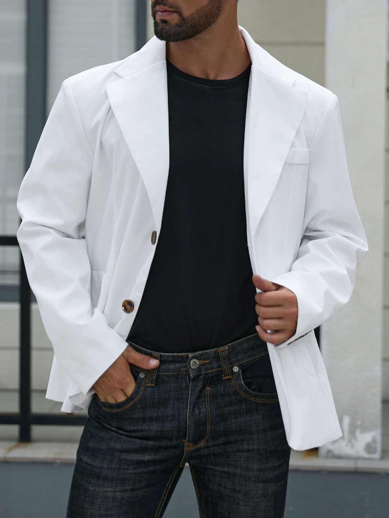 

Fashionable Casual Light Business Solid Color Blazer