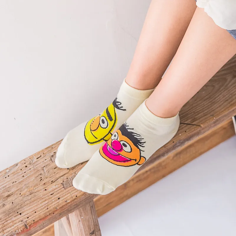 Harakuju Women Cute Cartoon Individual Short Socks Unisex Funny Hipster Christmas Halloween Gift Sokken Dropship