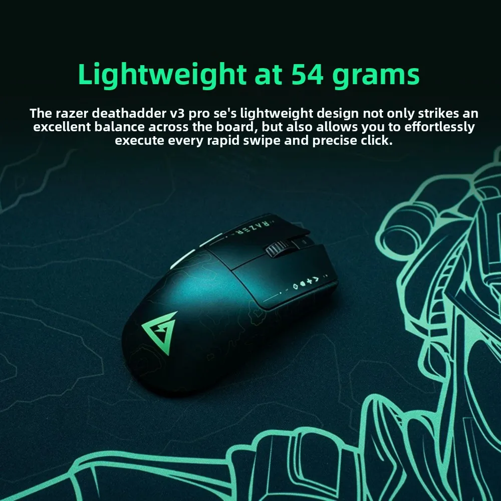 New Razer Viper V3 Pro SE Delta Force Edition Wireless Gaming Mouse 54g Ultralight Focus Pro 35K Gen2 Optical Sensor 35000 DPI