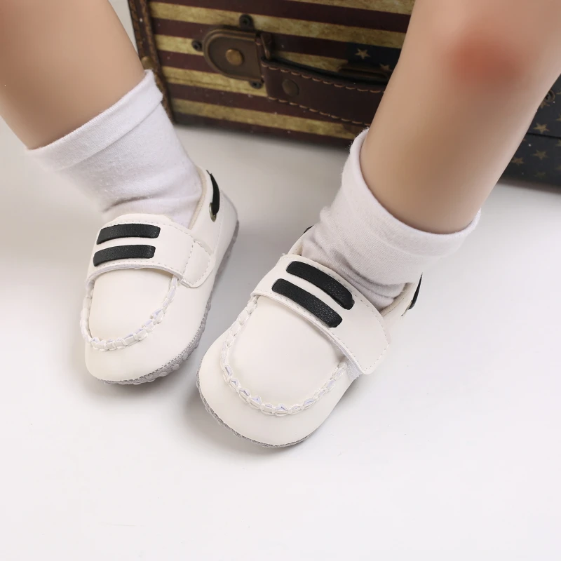 Classic Fashion Boys And Girls Flat Walking Shoes Loafers Canvas Non-slip Shoes For Newborn Babies First Walker Walking Shoes