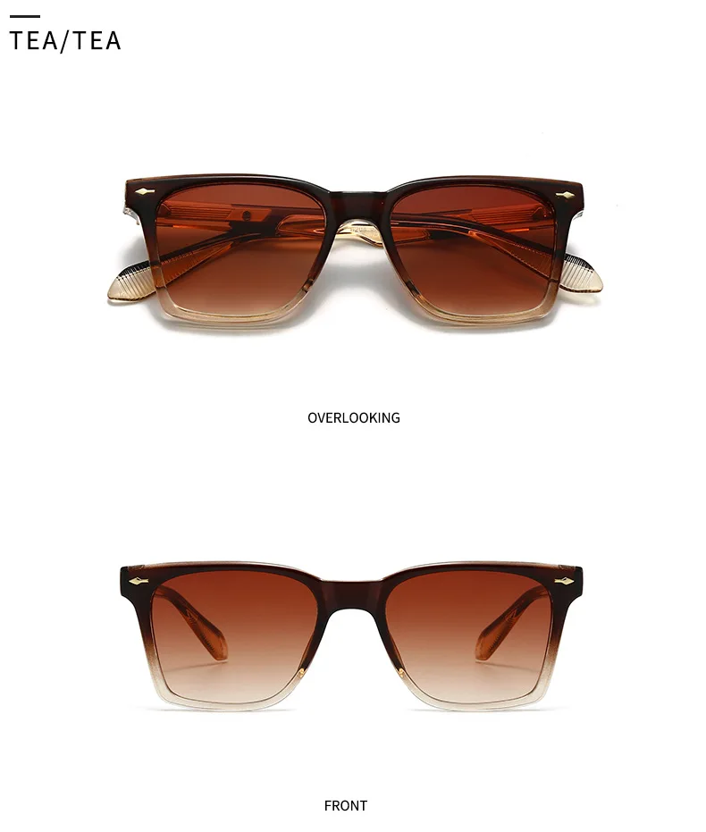 2025 quadratische Sonnenbrille Frauen Trendy Vintage Sonnenbrille Männer Luxus Mode Gläser Dropshipping Gafas De Sol Hombre Sonnenbrille – Detail 17