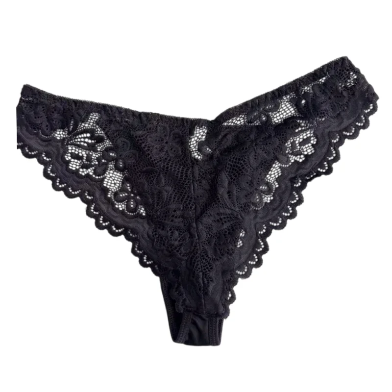 Cartoon Anime European American Underwear Hello Kitty Sexy Lace Half Wrapped Buttocks Lightweight Silky Soft New Thong Slim Loop - view 2